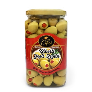 Biberli Yesil Ueytin - Grüne Oliven mit Paprikapaste